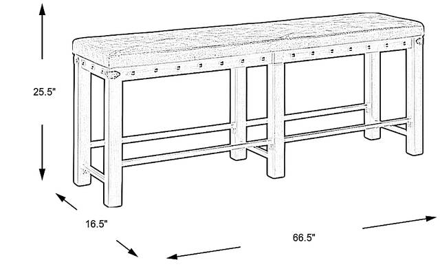 Dimension Image. Please refer to the Dimension Tab on this page for dimension details.