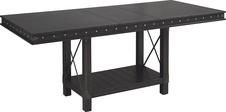 Red Hook Black Rectangle Counter Height Dining Table
