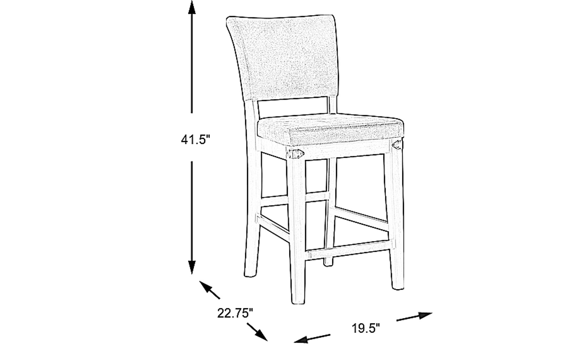 Dimension Image. Please refer to the Dimension Tab on this page for dimension details.