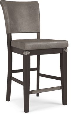 Red Hook Black Upholstered Counter Height Stool