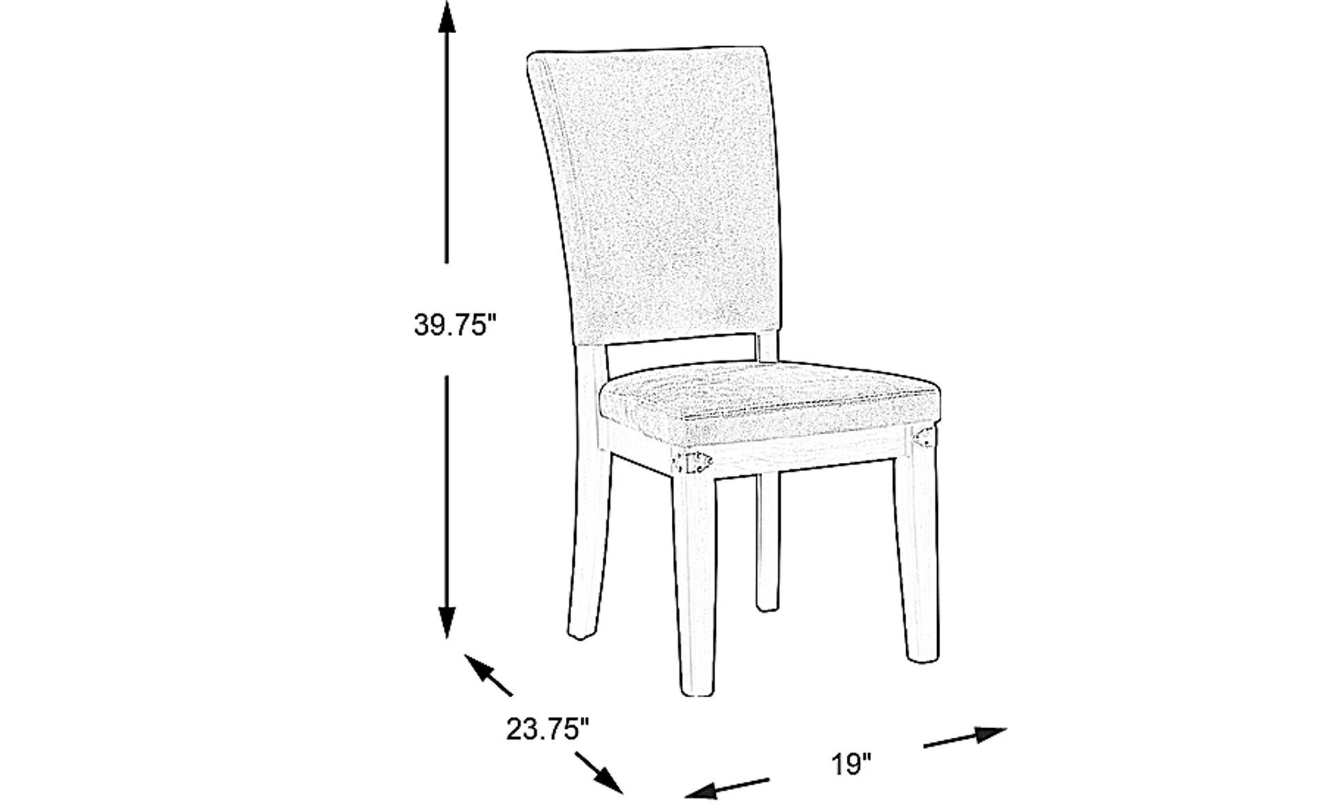 Dimension Image. Please refer to the Dimension Tab on this page for dimension details.