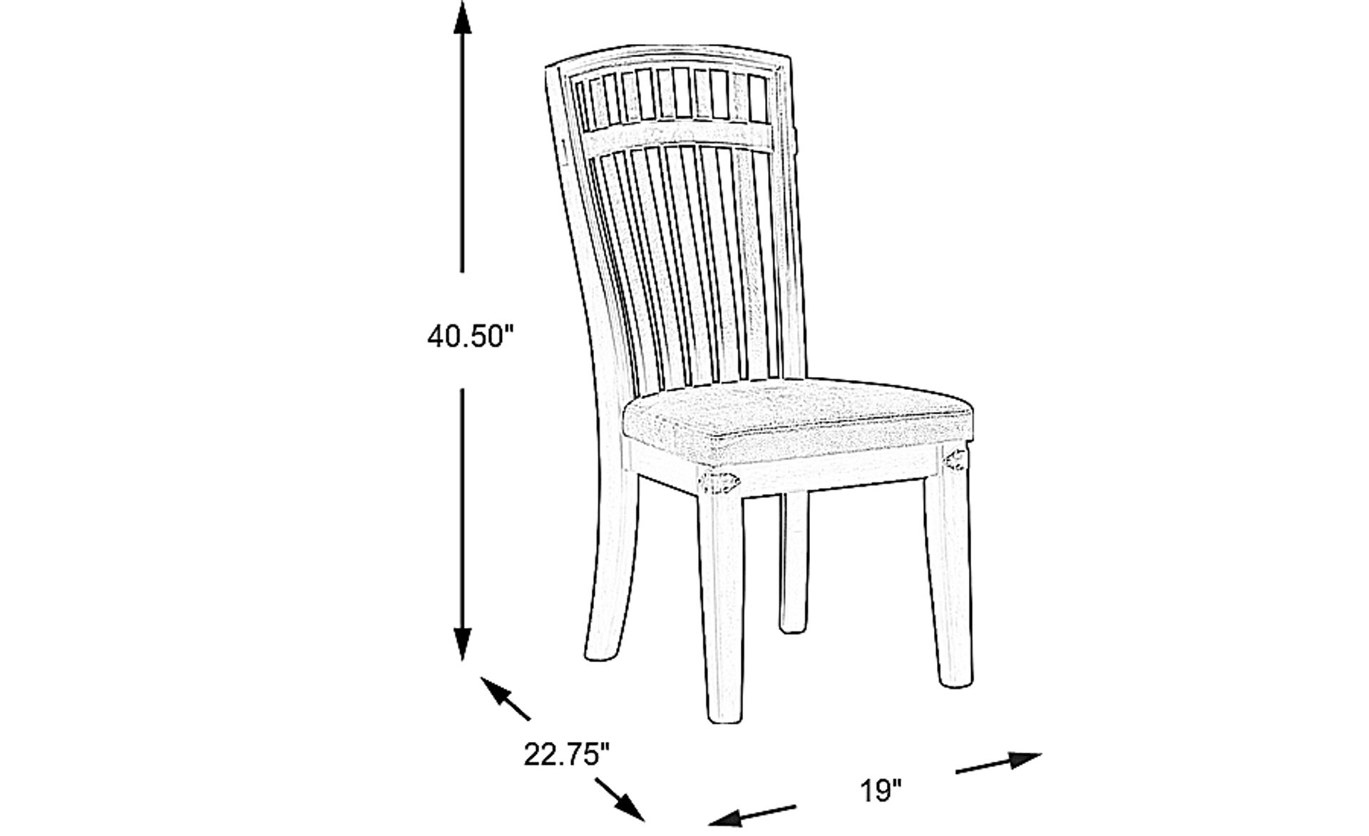 Dimension Image. Please refer to the Dimension Tab on this page for dimension details.