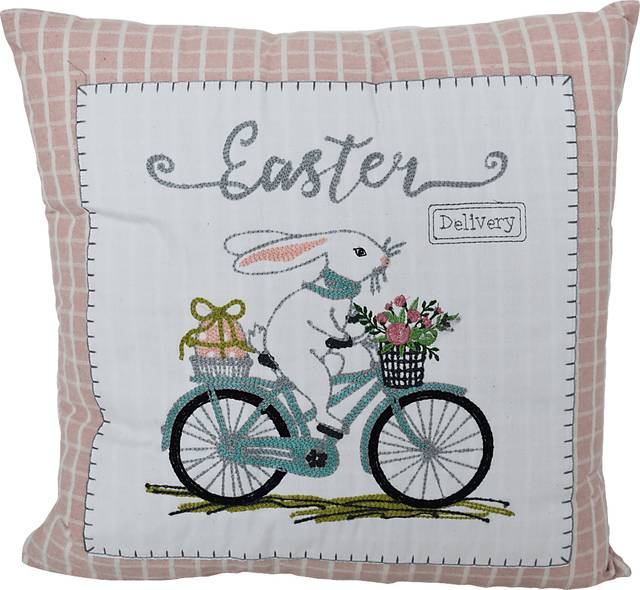 Redbourne Pink Throw Pillow - Thumbnail - Image 1