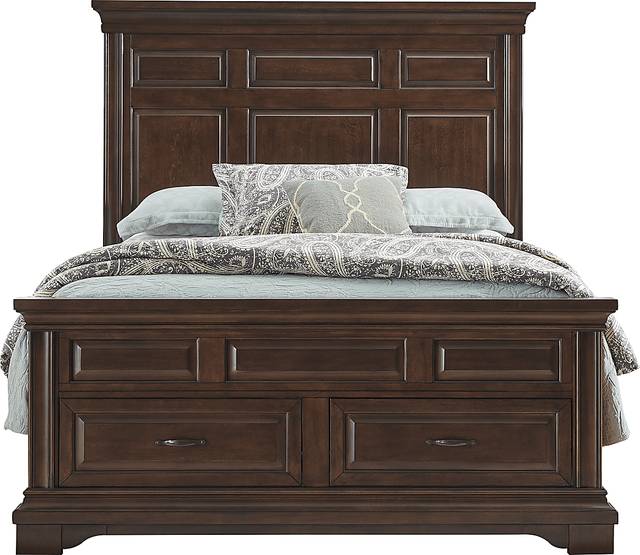 Redcliff Park Brown Cherry 7 Pc Queen Bedroom - Thumbnail - Image 2