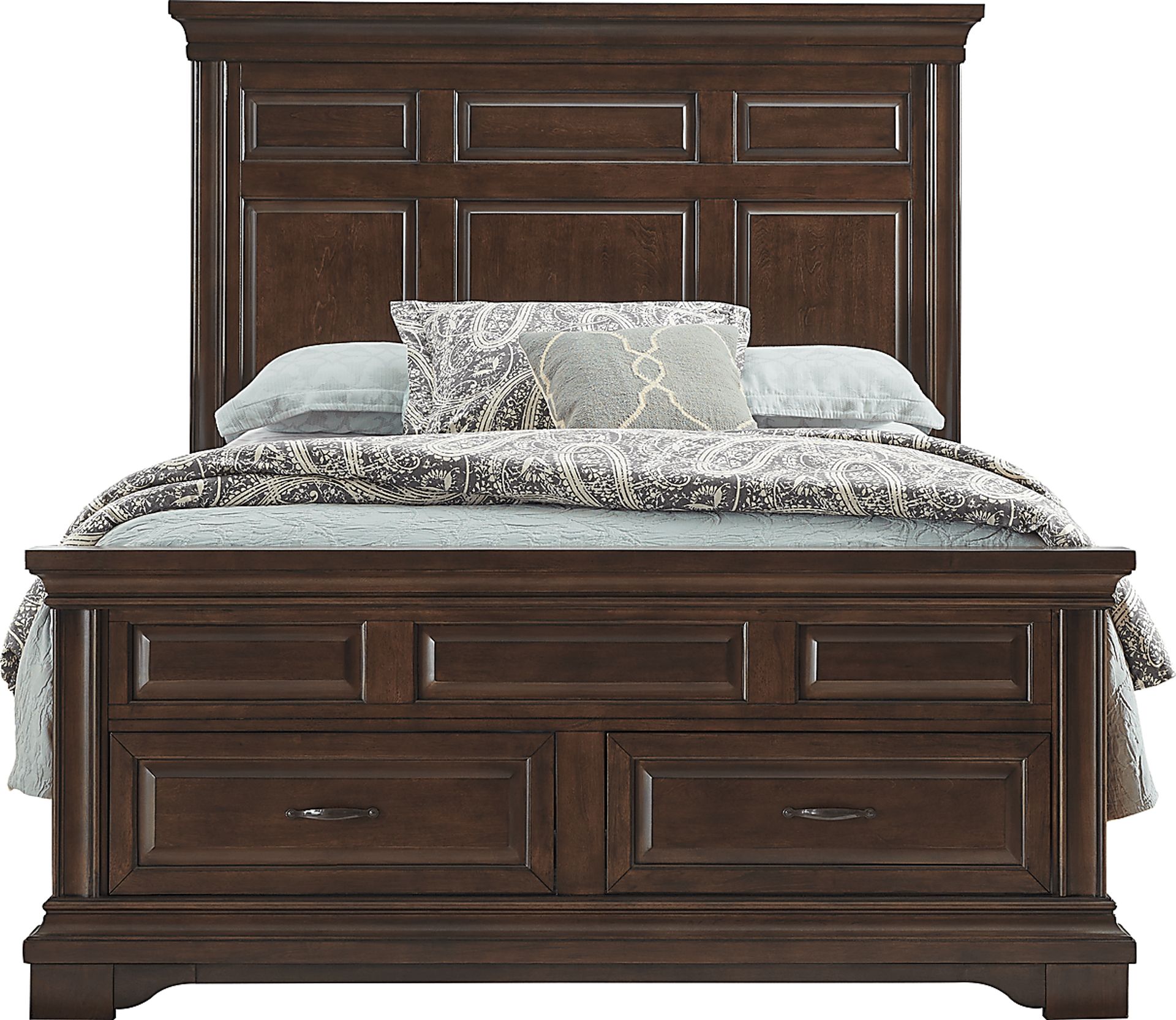 Redcliff Park Brown Cherry 7 Pc Queen Bedroom - Image 2