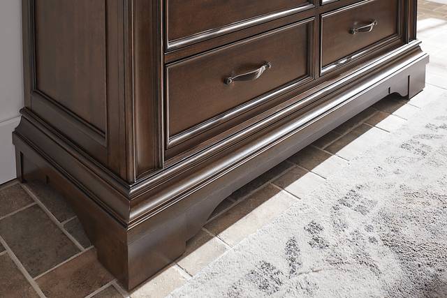 Redcliff Park Brown Cherry 7 Pc Queen Bedroom - Thumbnail - Image 5