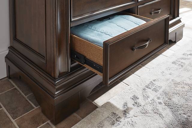 Redcliff Park Brown Cherry 7 Pc Queen Bedroom - Thumbnail - Image 6
