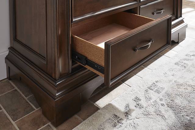 Redcliff Park Brown Cherry 7 Pc Queen Bedroom - Thumbnail - Image 7