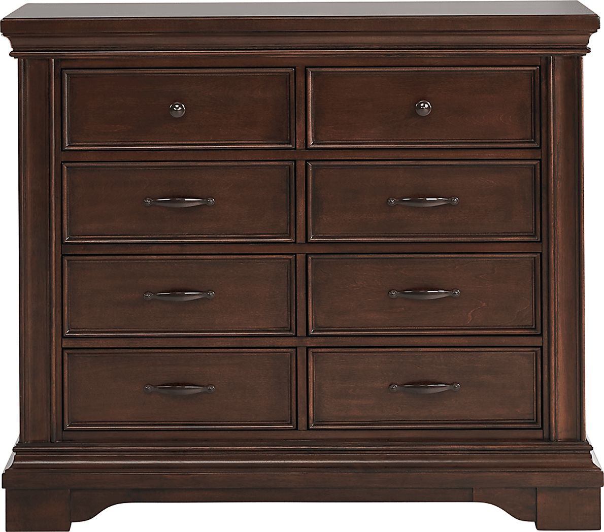 Redcliff Park Brown Cherry Dark Wood Dresser Rooms To Go