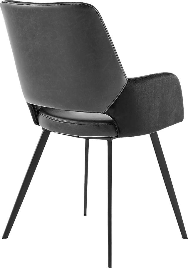 Reder Black Arm Chair - Thumbnail - Image 2