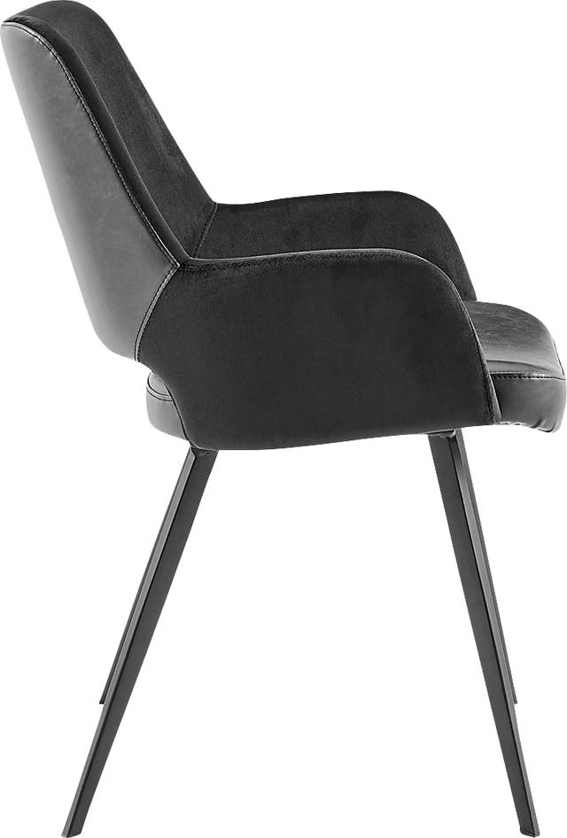 Reder Black Arm Chair - Thumbnail - Image 3