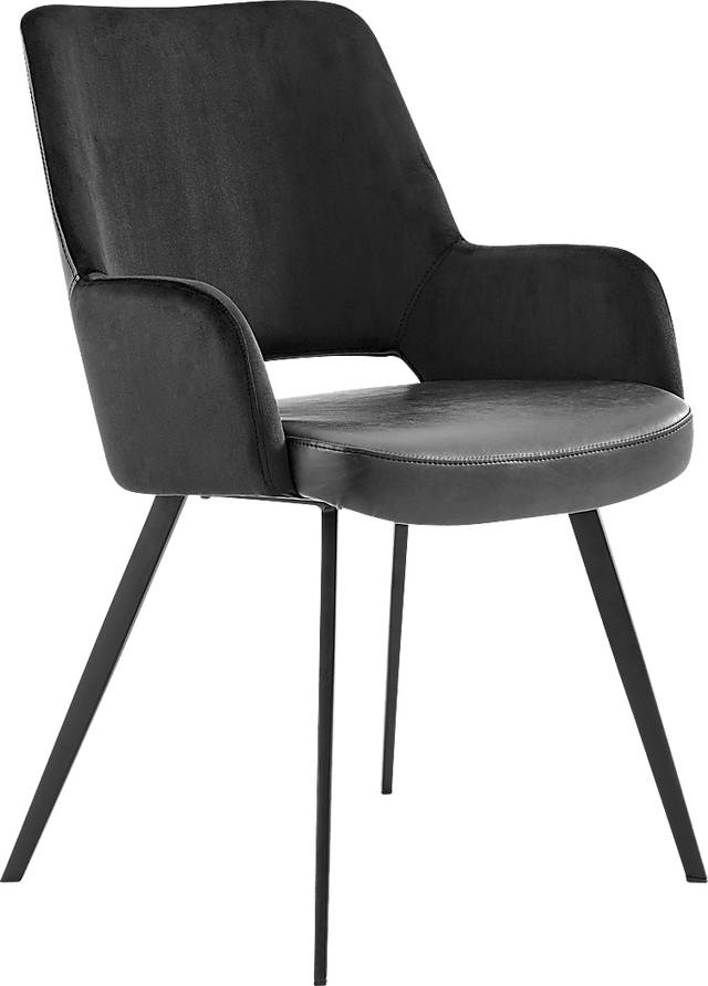 Reder Black Arm Chair - Thumbnail - Image 1