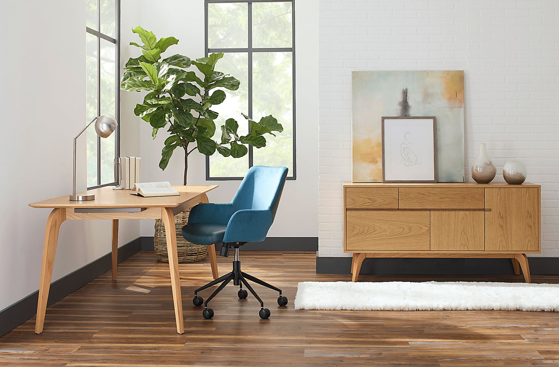 Reder Blue Tilt Office Chair - Image 2