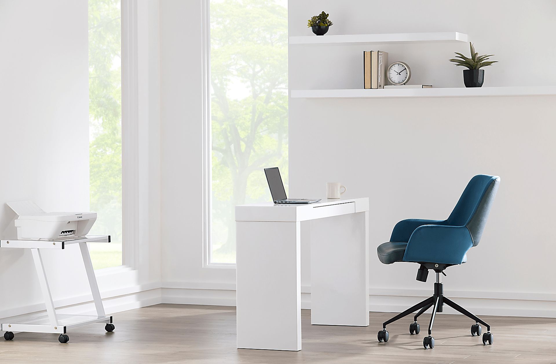 Reder Blue Tilt Office Chair - Image 3