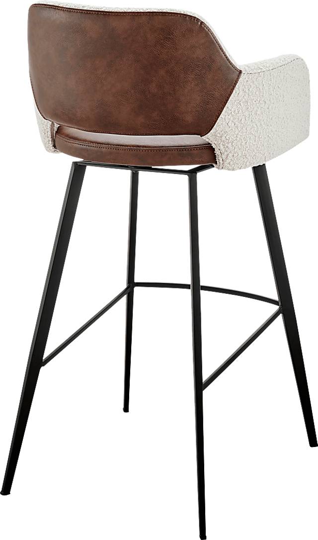Reder Ivory Swivel Bar Stool - Thumbnail - Image 3