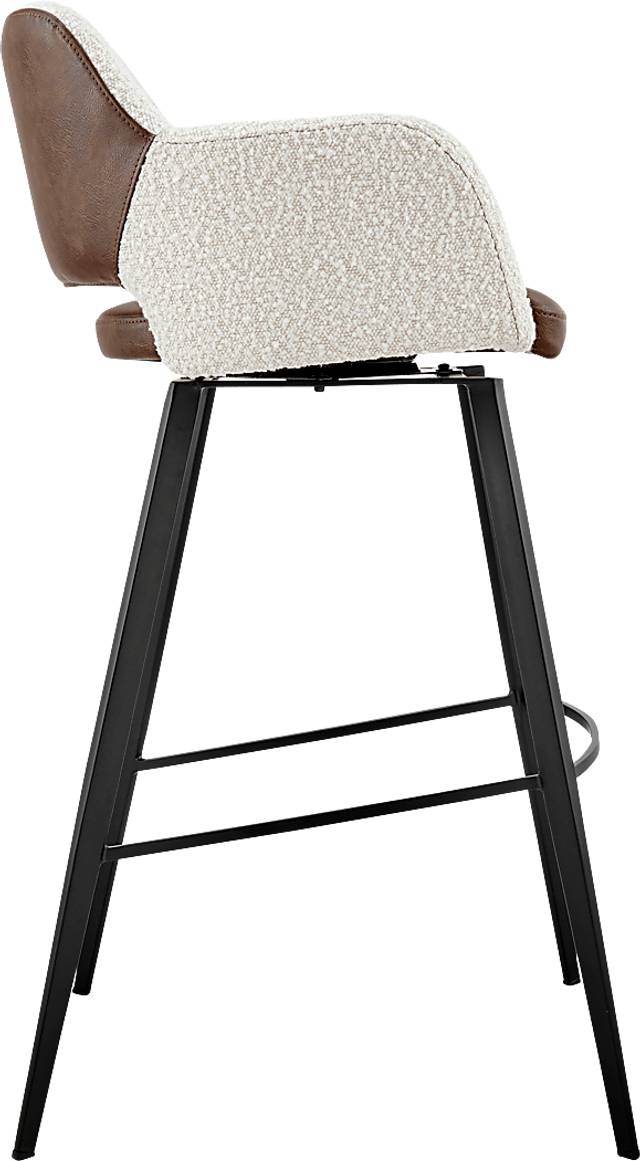 Reder Ivory Swivel Bar Stool - Thumbnail - Image 4
