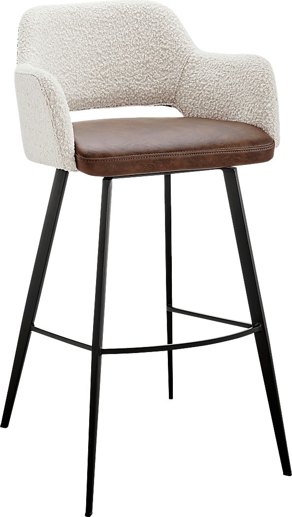 Reder Ivory Swivel Bar Stool