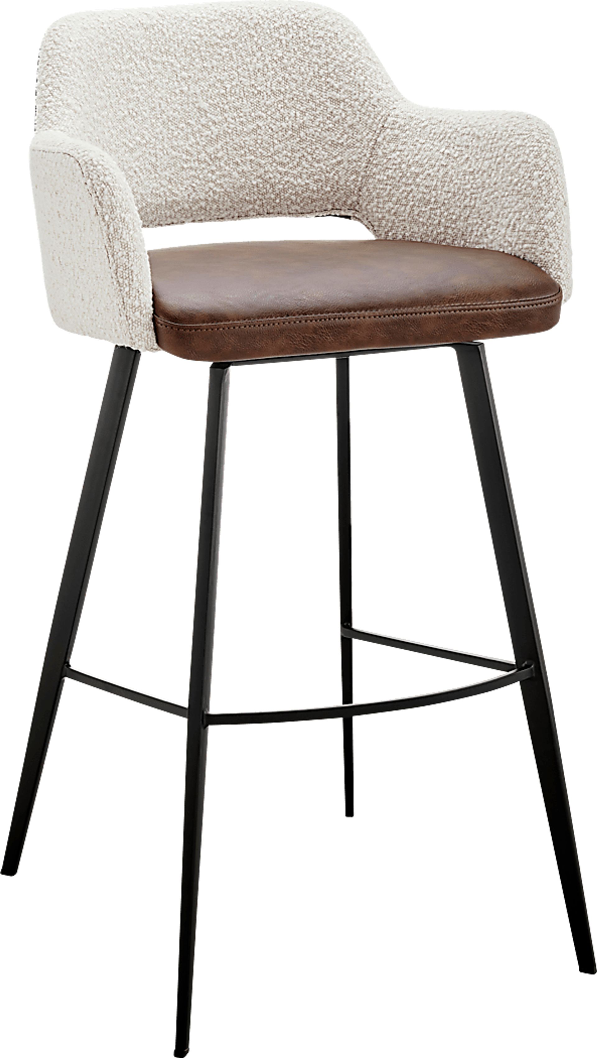 Reder Ivory Swivel Bar Stool - Image 1