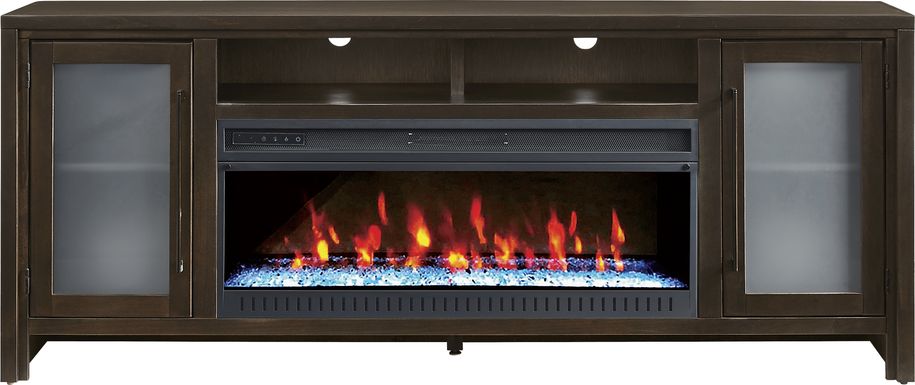 Redmond Espresso 80 in. Console with Electric Fireplace