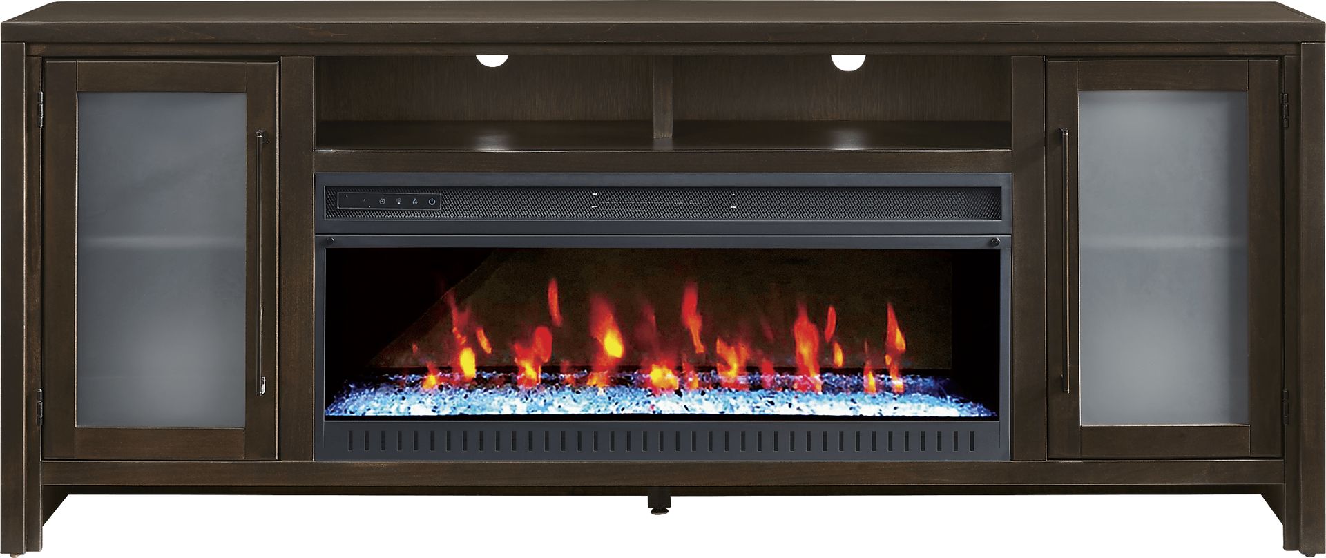 Redmond Espresso 80 in. Console with Electric Fireplace - Image 1