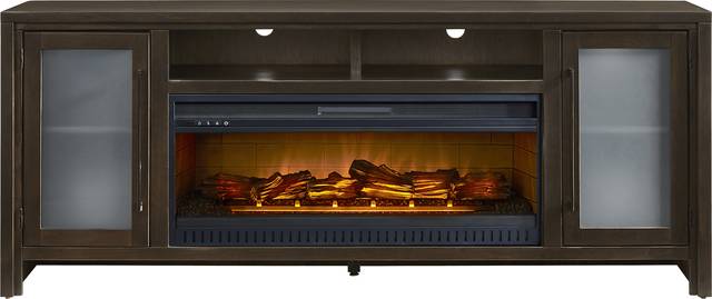 Redmond Espresso 80 in. Console with Electric Log Fireplace - Thumbnail - Image 1