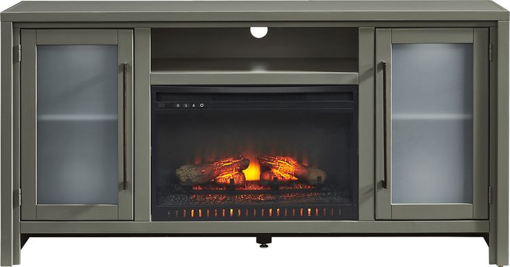 Redmond Sage 64 in. Console with Electric Log Fireplace