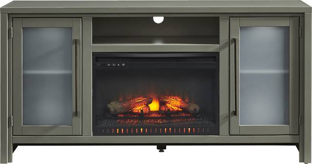 Redmond Sage 64 in. Console with Electric Log Fireplace - Thumbnail - Image 1