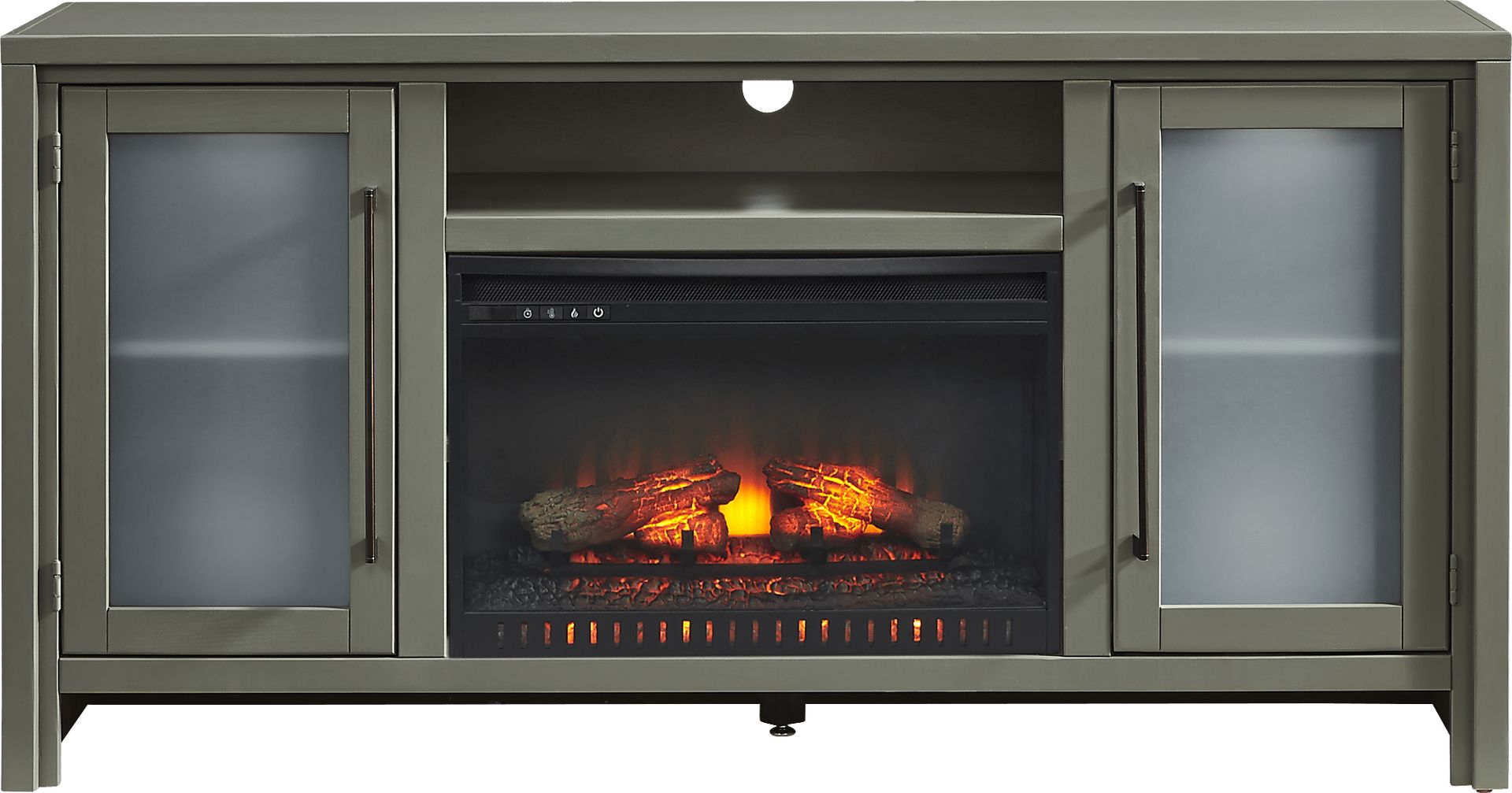 Redmond Sage 64 in. Console with Electric Log Fireplace - Image 1