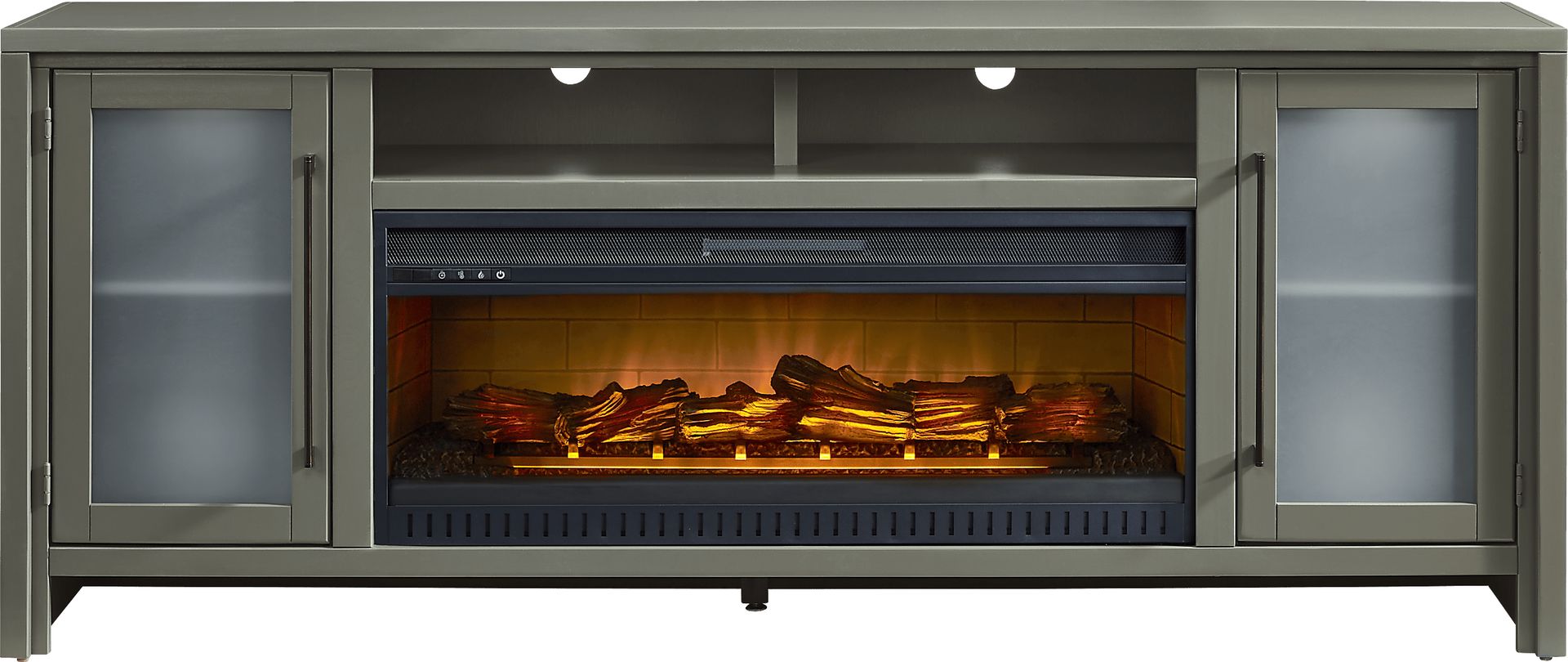 Redmond Sage 80 in. Console with Electric Log Fireplace - Image 1