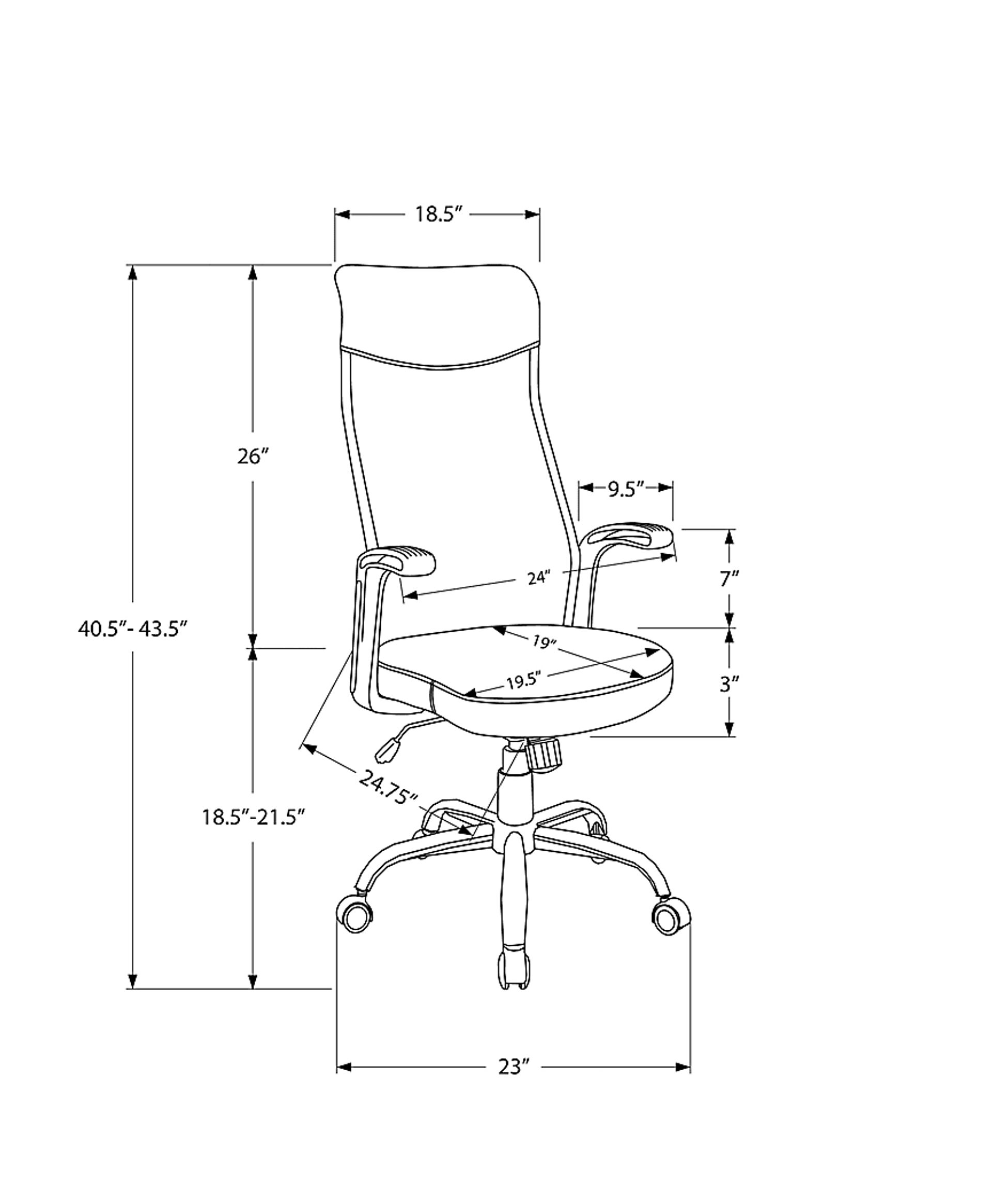 Redona Dark Gray Office Chair - Image 11