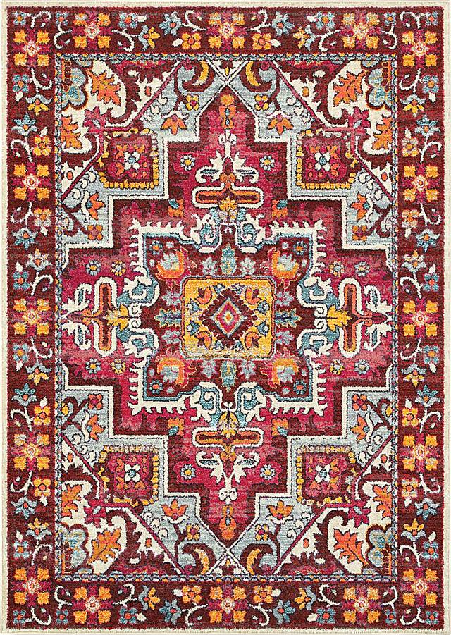 Redvale Red 6'7 x 9'1 Rug - Thumbnail - Image 1