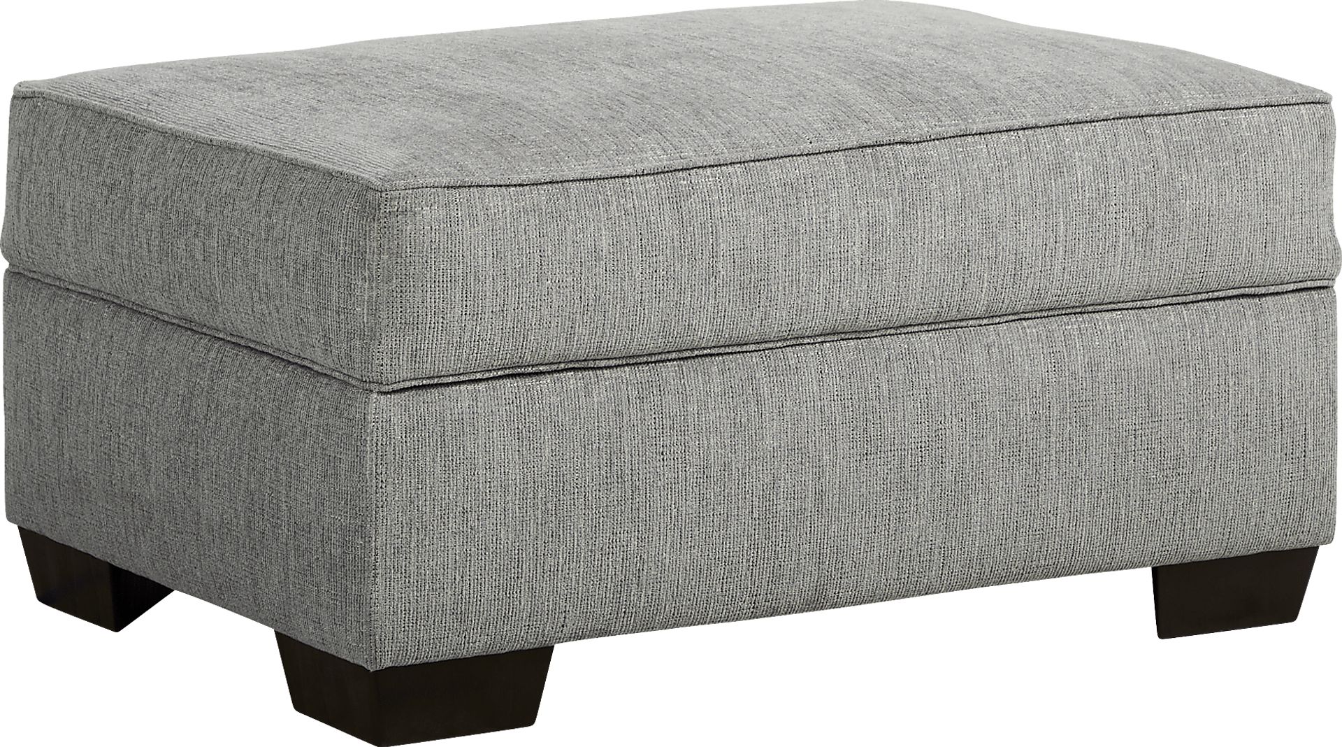 Redwood Park Gray Storage Ottoman - Image 1