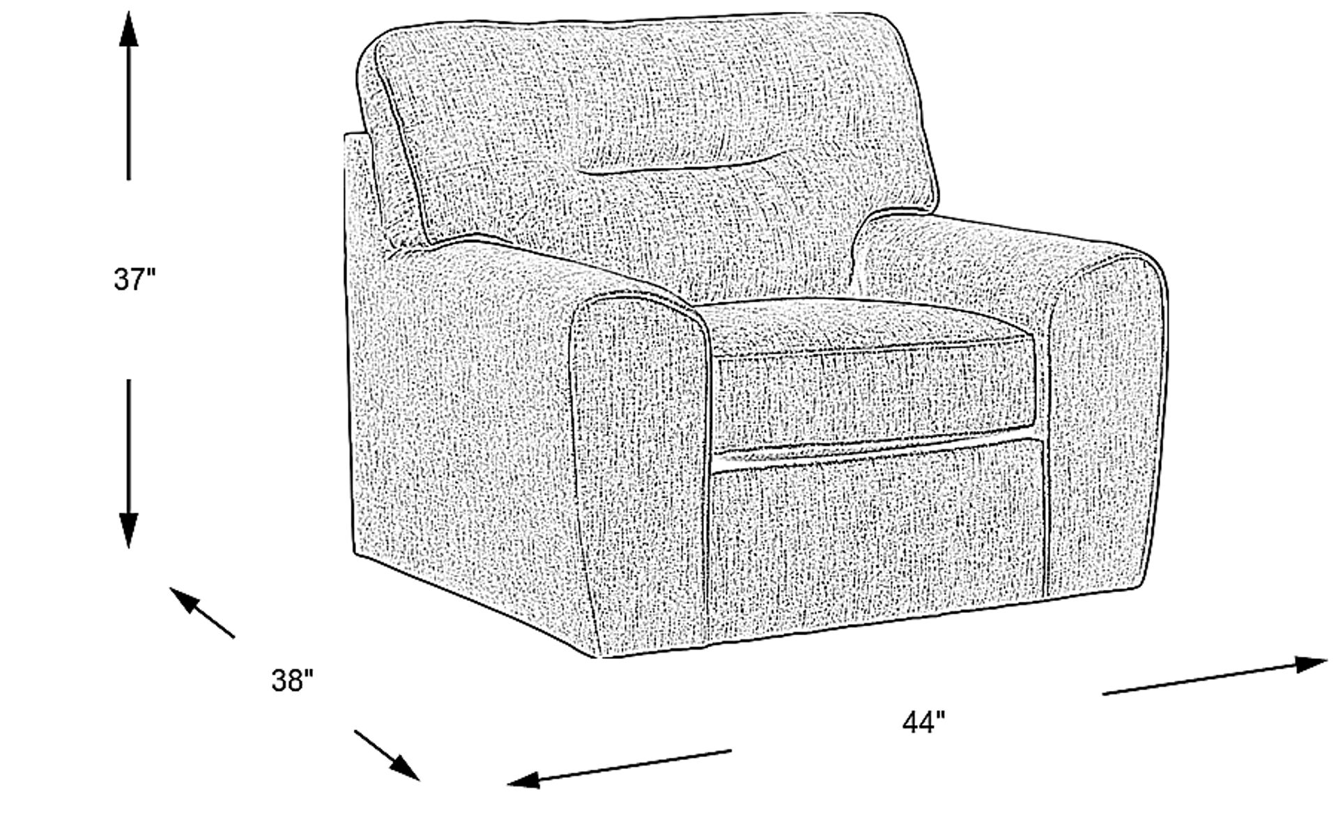 Dimension Image. Please refer to the Dimension Tab on this page for dimension details.