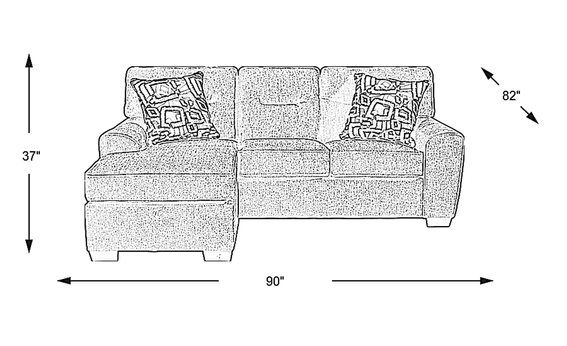 Dimension Image. Please refer to the Dimension Tab on this page for dimension details.