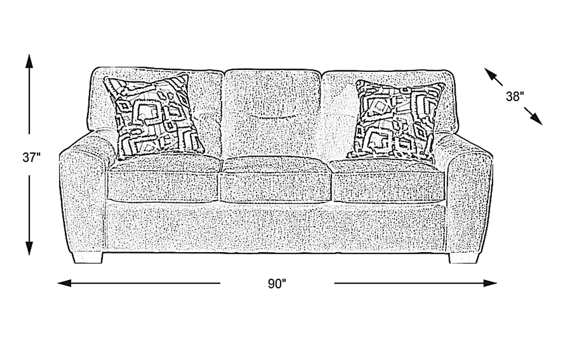 Dimension Image. Please refer to the Dimension Tab on this page for dimension details.