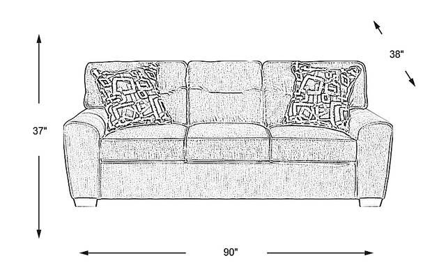 Dimension Image. Please refer to the Dimension Tab on this page for dimension details.