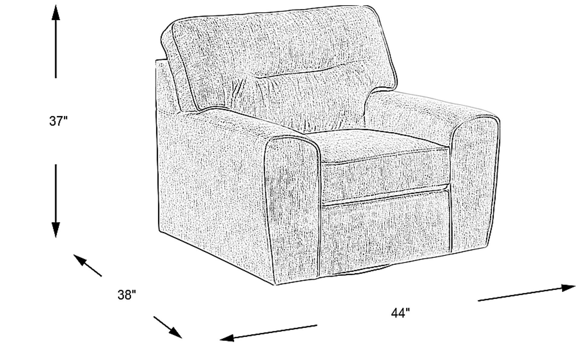 Dimension Image. Please refer to the Dimension Tab on this page for dimension details.