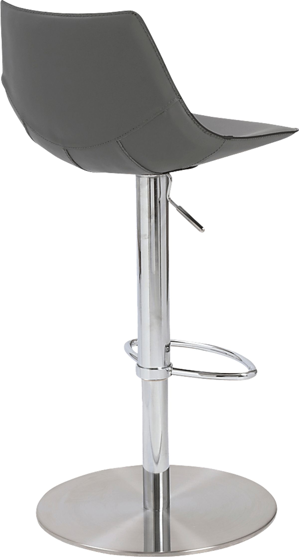 Reebe Gray Leather Barstool | Rooms to Go