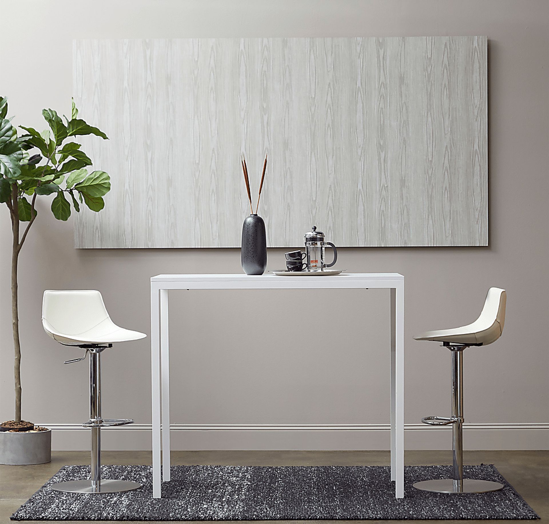 Reebe White Barstool - Image 2
