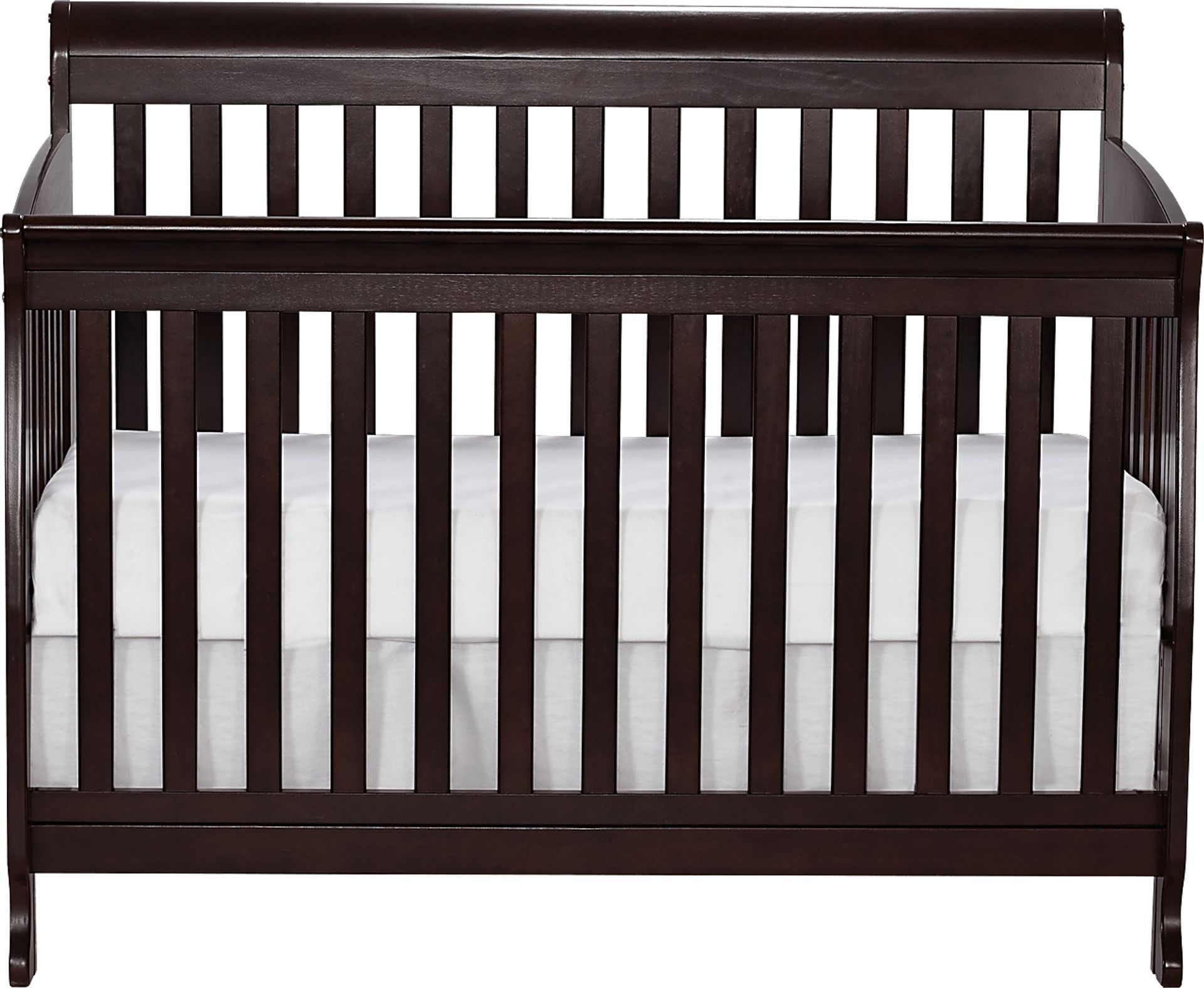 Reena Espresso Convertible Crib with Toddler Rail - Image 2