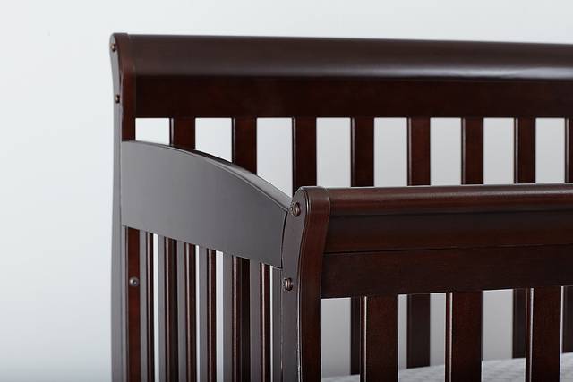 Reena Espresso Convertible Crib with Toddler Rail - Thumbnail - Image 3