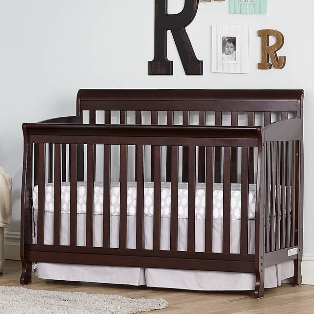 Reena Espresso Convertible Crib with Toddler Rail - Thumbnail - Image 4