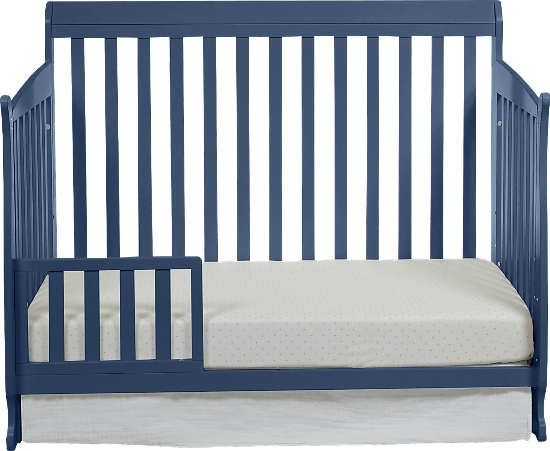 Reena Navy Convertible Crib with Toddler Rail - Image 3
