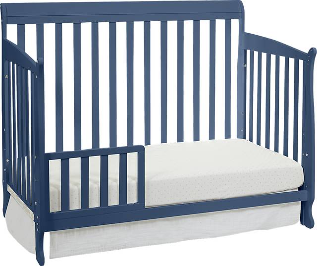 Reena Navy Convertible Crib with Toddler Rail - Thumbnail - Image 4
