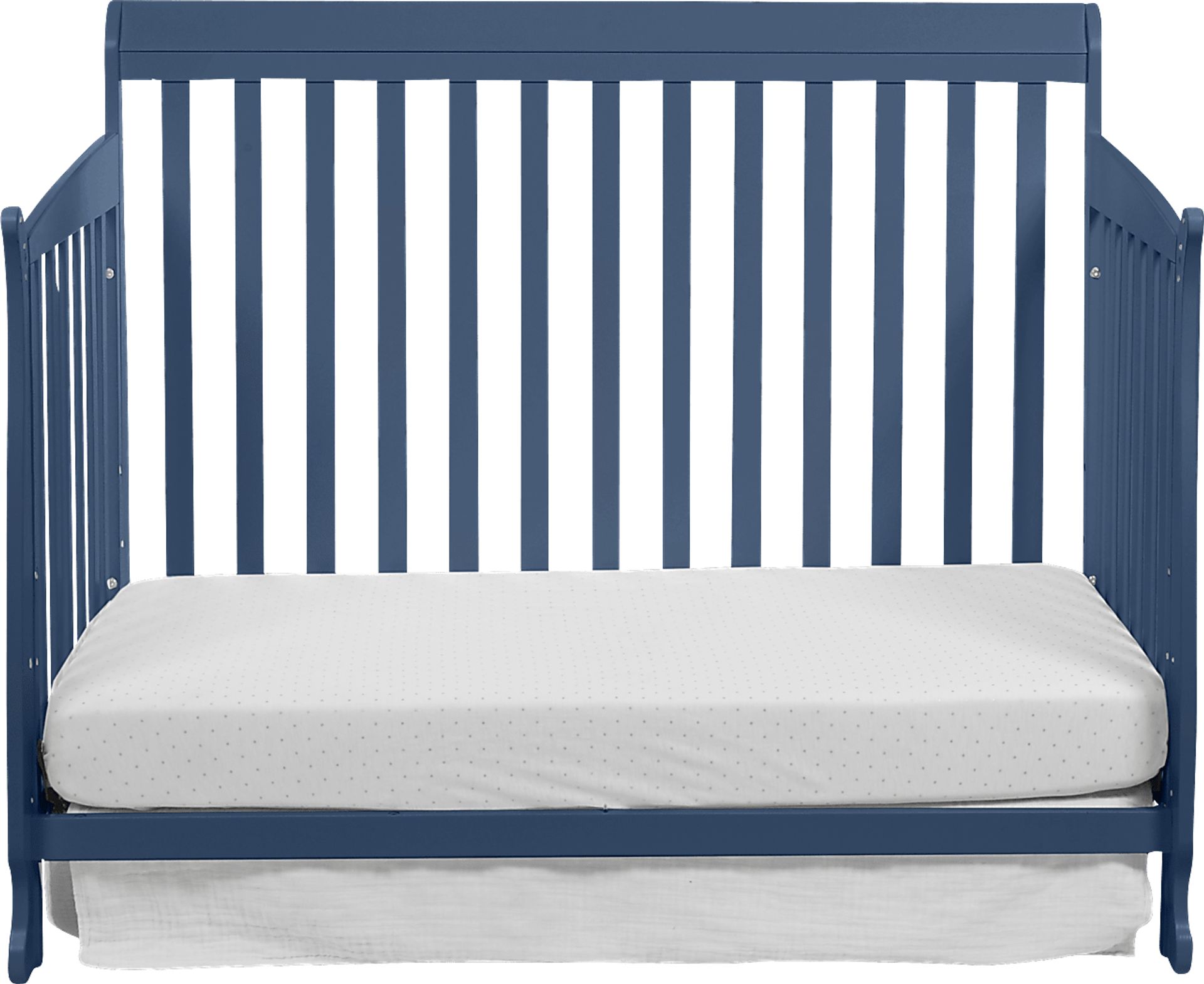 Reena Navy Convertible Crib with Toddler Rail - Image 5