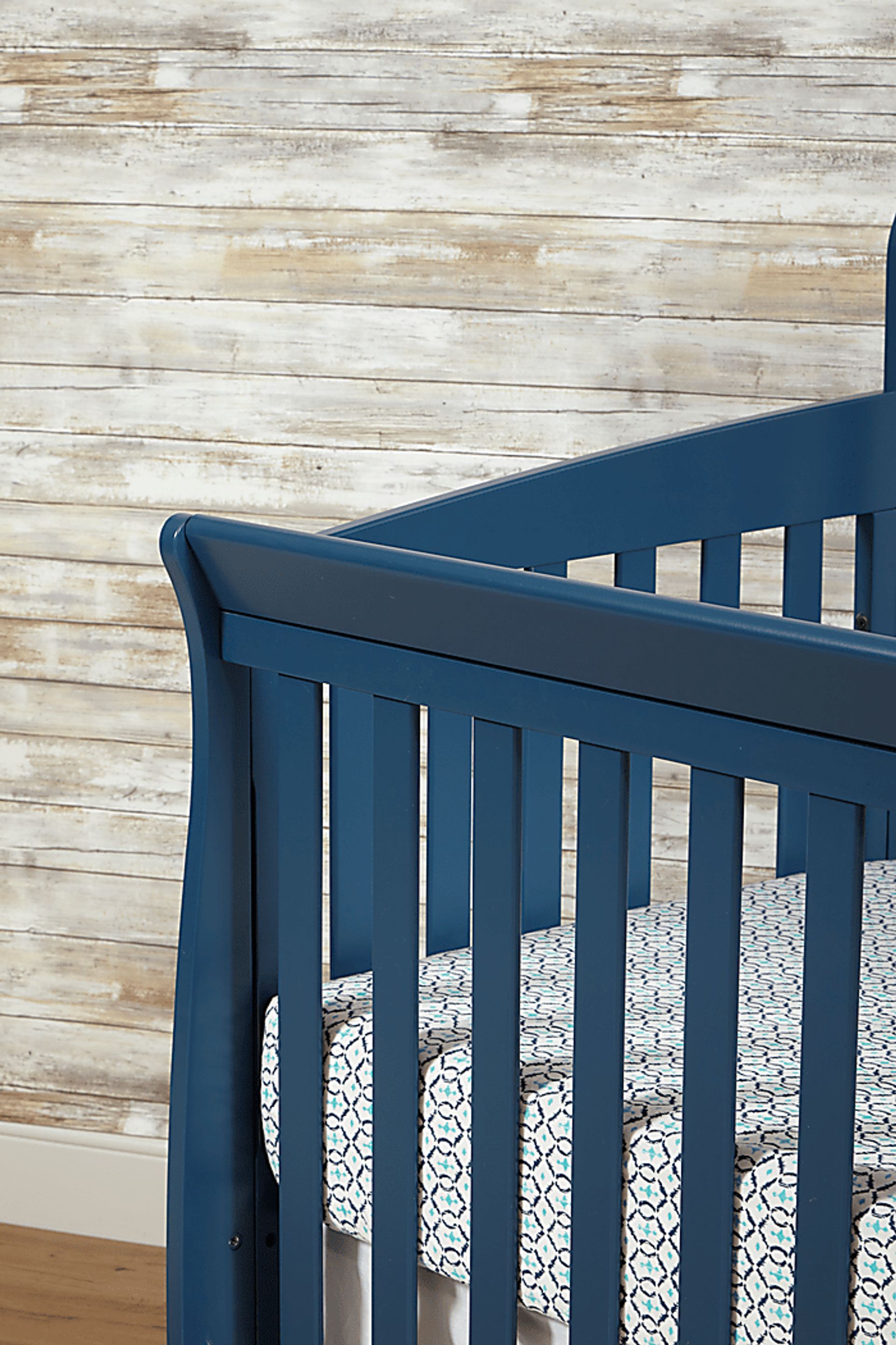 Reena Navy Convertible Crib with Toddler Rail - Image 8