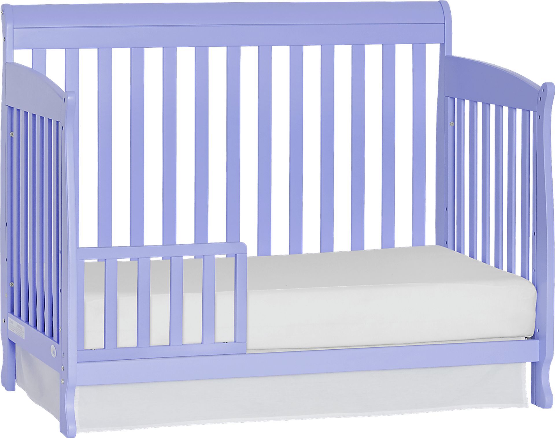Reena Lilac Convertible Crib with Toddler Rail - Image 8
