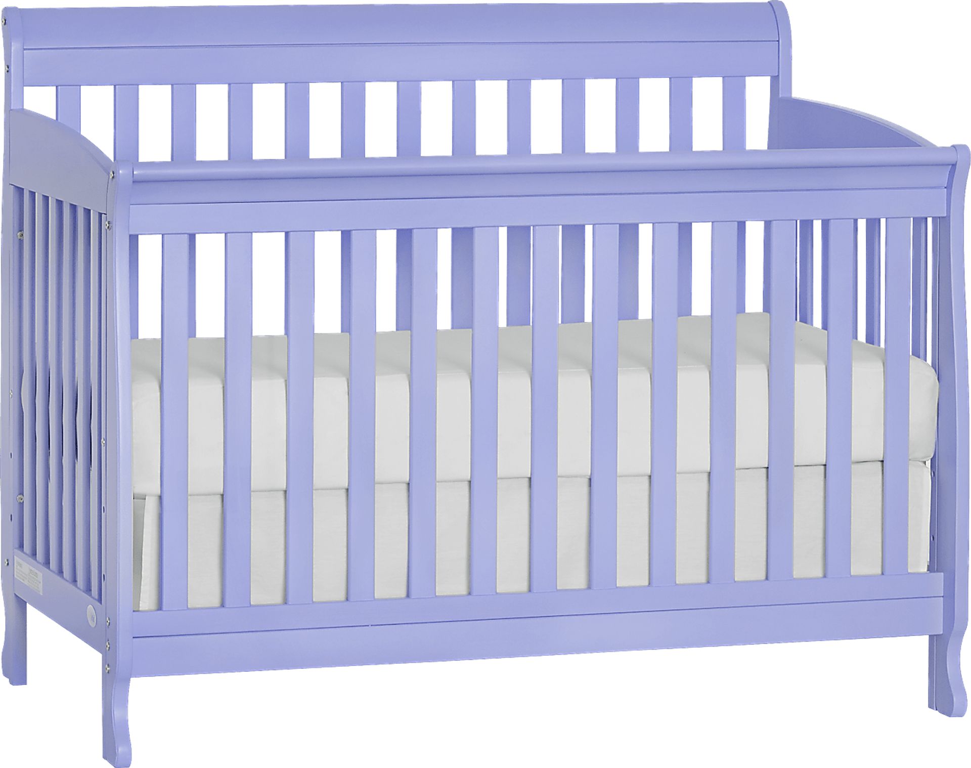Reena Lilac Convertible Crib with Toddler Rail - Image 1