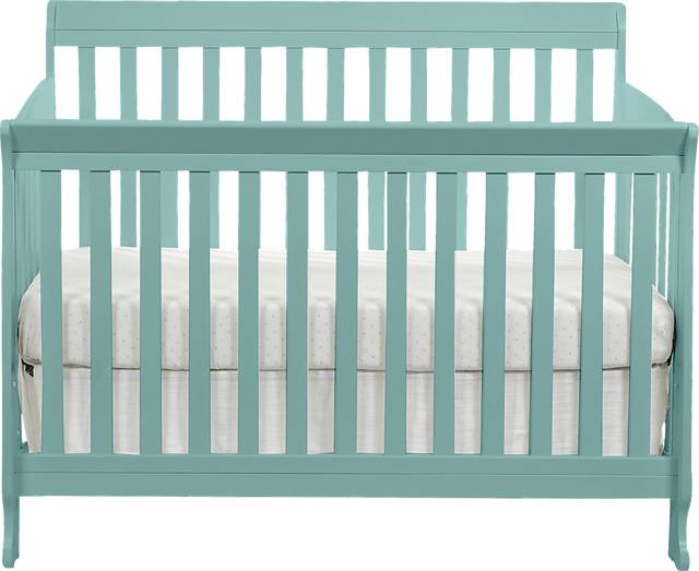 Reena Turquoise Convertible Crib with Toddler Rail - Thumbnail - Image 2
