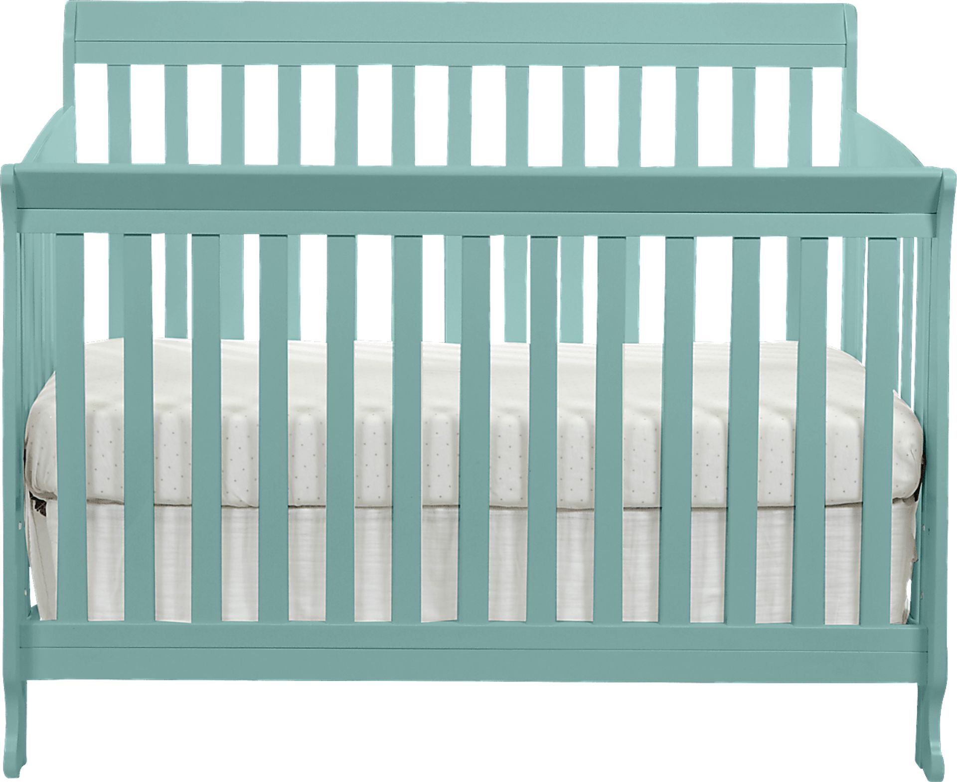 Reena Turquoise Convertible Crib with Toddler Rail - Image 2